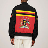 Uganda Flag Stylized Bomber Jacket Jamhuri ya Uganda