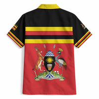 Uganda Flag Stylized Hawaiian Shirt Jamhuri ya Uganda
