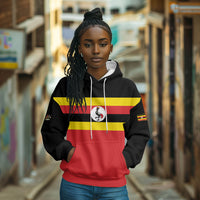 Uganda Flag Stylized Hoodie Jamhuri ya Uganda