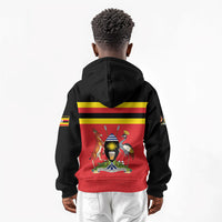 Uganda Flag Stylized Kid Hoodie Jamhuri ya Uganda