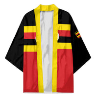 Uganda Flag Stylized Kimono Jamhuri ya Uganda