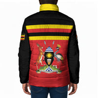 Uganda Flag Stylized Padded Jacket Jamhuri ya Uganda