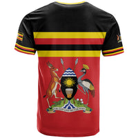 Uganda Flag Stylized T shirt Jamhuri ya Uganda