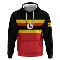 Uganda Flag Stylized Zip Hoodie Jamhuri ya Uganda