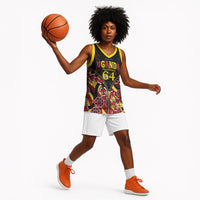 Personalised Uganda 64th Anniversary Basketball Jersey Happy Independence Day