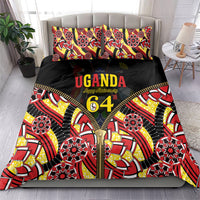 Uganda 64th Anniversary Bedding Set Happy Independence Day