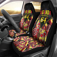 Uganda 64th Anniversary Car Seat Cover Happy Independence Day