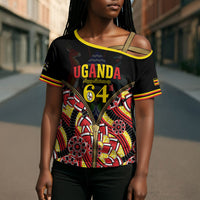 Personalised Uganda 64th Anniversary Cross Shoulder Shirt Happy Independence Day