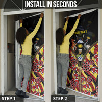 Personalised Uganda 64th Anniversary Door Cover Happy Independence Day