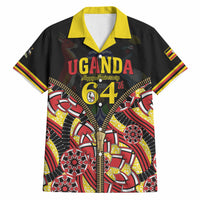 Personalised Uganda 64th Anniversary Hawaiian Shirt Happy Independence Day