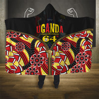 Uganda 64th Anniversary Hooded Blanket Happy Independence Day
