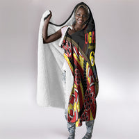 Uganda 64th Anniversary Hooded Blanket Happy Independence Day