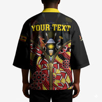 Personalised Uganda 64th Anniversary Kimono Happy Independence Day