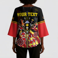 Personalised Uganda 64th Anniversary Kimono Sleeve Blouse Happy Independence Day