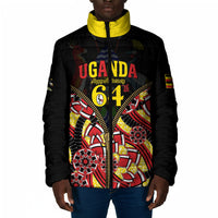 Personalised Uganda 64th Anniversary Padded Jacket Happy Independence Day