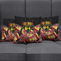 Uganda 64th Anniversary Pillow Cover Happy Independence Day