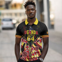 Personalised Uganda 64th Anniversary Polo Shirt Happy Independence Day