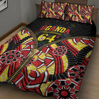 Uganda 64th Anniversary Quilt Bed Set Happy Independence Day