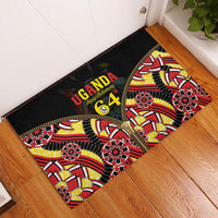 Uganda 64th Anniversary Rubber Doormat Happy Independence Day