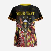 Personalised Uganda 64th Anniversary Scrub Top Happy Independence Day