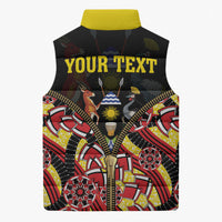 Personalised Uganda 64th Anniversary Sleeveless Puffer Jacket Happy Independence Day