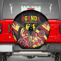 Uganda 64th Anniversary Spare Tire Cover Happy Independence Day