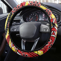 Uganda 64th Anniversary Steering Wheel Cover Happy Independence Day