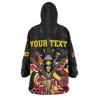 Personalised Uganda 64th Anniversary Wearable Blanket Hoodie Happy Independence Day