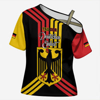 Personalised Tag Der Deutschen Einheit Cross Shoulder Shirt Happy Unity Day