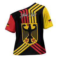 Personalised Tag Der Deutschen Einheit Cross Shoulder Shirt Happy Unity Day