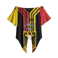 Personalised Tag Der Deutschen Einheit Off Shoulder Wrap Waist Top Happy Unity Day