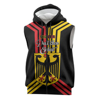 Personalised Tag Der Deutschen Einheit Sleeveless Zip Hoodie Happy Unity Day