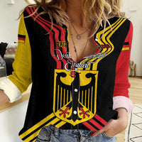 Personalised Tag Der Deutschen Einheit Women Casual Shirt Happy Unity Day