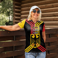 Personalised Tag Der Deutschen Einheit Women Polo Shirt Happy Unity Day