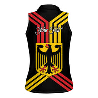 Personalised Tag Der Deutschen Einheit Women Sleeveless Polo Shirt Happy Unity Day