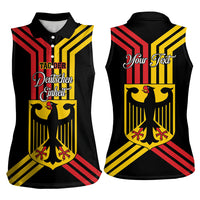 Personalised Tag Der Deutschen Einheit Women Sleeveless Polo Shirt Happy Unity Day