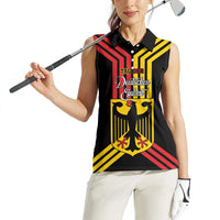 Personalised Tag Der Deutschen Einheit Women Sleeveless Polo Shirt Happy Unity Day