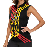 Personalised Tag Der Deutschen Einheit Women Sleeveless Polo Shirt Happy Unity Day