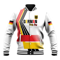 Personalised German Unity Day Baseball Jacket Deutschland Flag Stylized