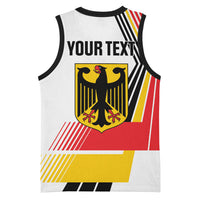 Personalised German Unity Day Basketball Jersey Deutschland Flag Stylized