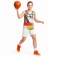 Personalised German Unity Day Basketball Jersey Deutschland Flag Stylized
