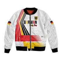 Personalised German Unity Day Bomber Jacket Deutschland Flag Stylized