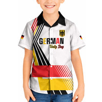 Personalised German Unity Day Kid Hawaiian Shirt Deutschland Flag Stylized