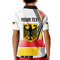 Personalised German Unity Day Kid Polo Shirt Deutschland Flag Stylized