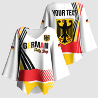 Personalised German Unity Day Kimono Sleeve Blouse Deutschland Flag Stylized
