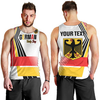Personalised German Unity Day Men Tank Top Deutschland Flag Stylized