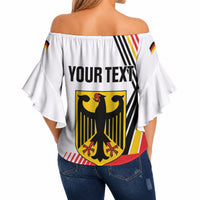 Personalised German Unity Day Off Shoulder Wrap Waist Top Deutschland Flag Stylized