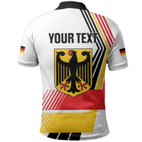 Personalised German Unity Day Polo Shirt Deutschland Flag Stylized