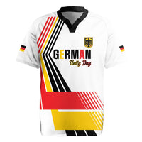 Personalised German Unity Day Rugby Jersey Deutschland Flag Stylized