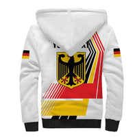 Personalised German Unity Day Sherpa Hoodie Deutschland Flag Stylized